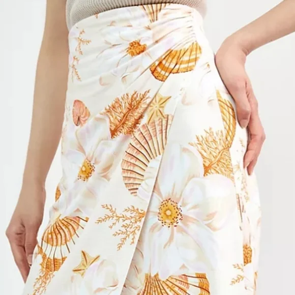 NWT Farm Rio Getaway Midi Skirt - Picture 3 of 7